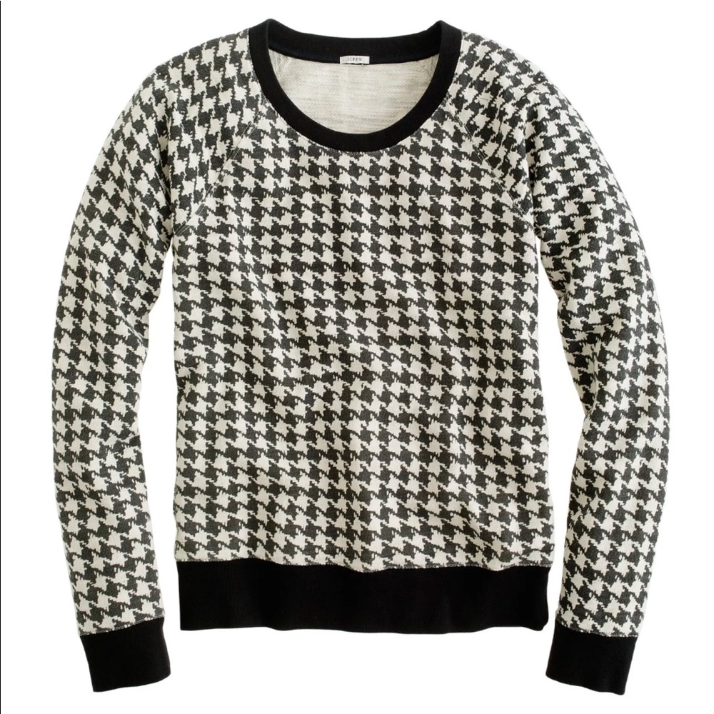 Jcrew Houndstooth Sweatshirt XL